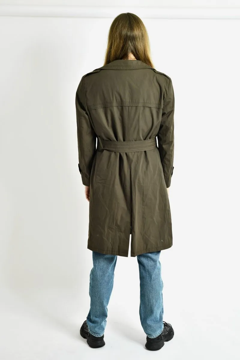 Retro 80s Vintage Trench Coat