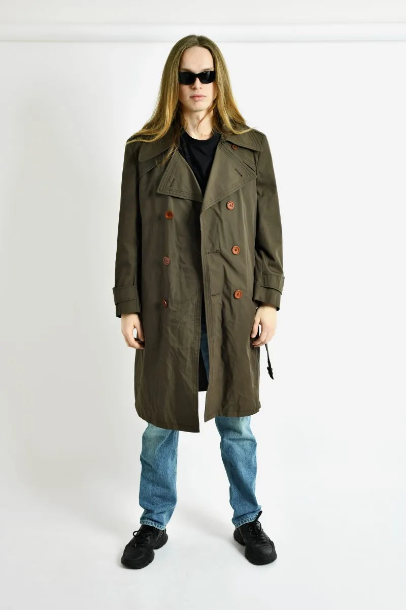 Retro 80s Vintage Trench Coat