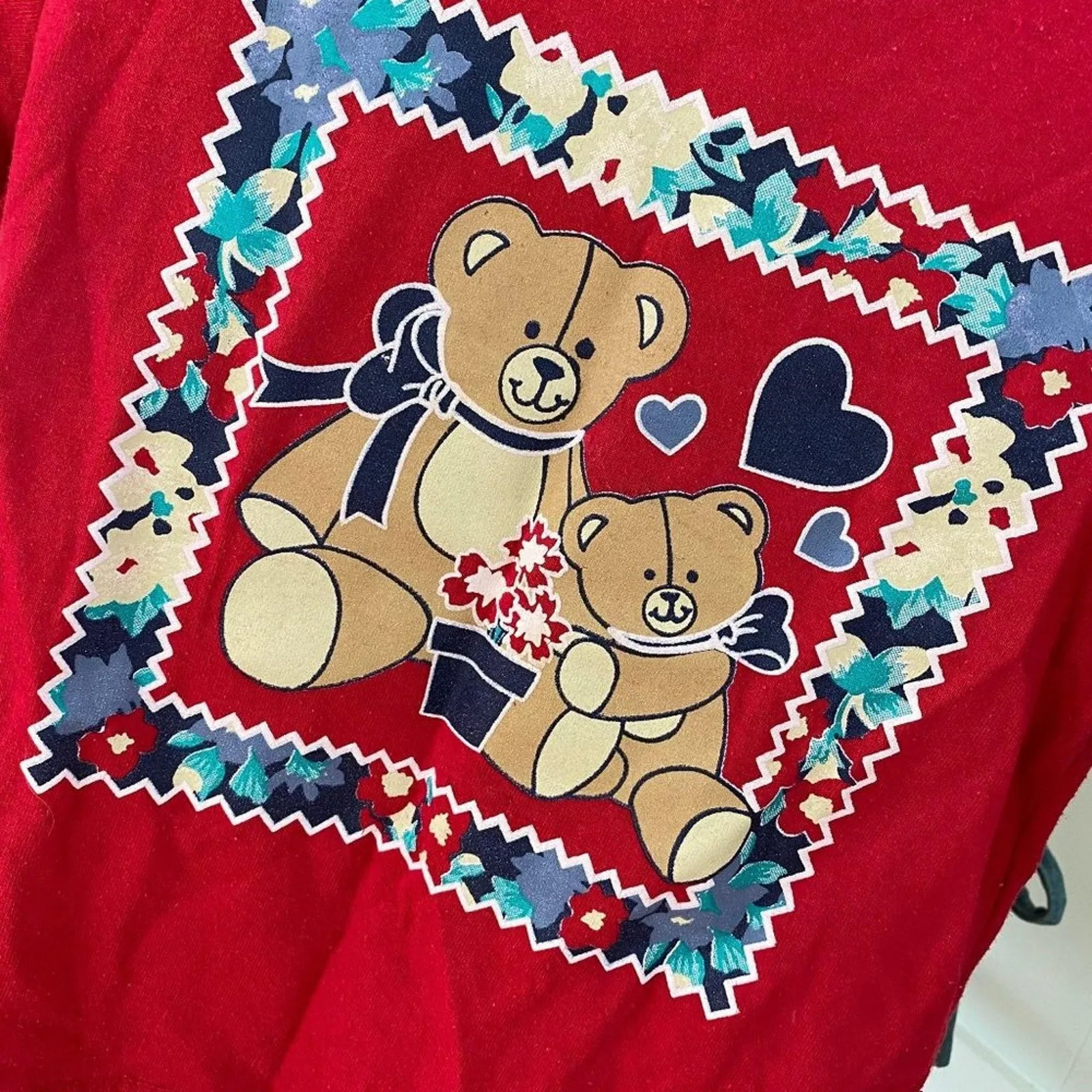 Vintage Susan Carol Red Teddy Bear Shirt 4T USA - eBay