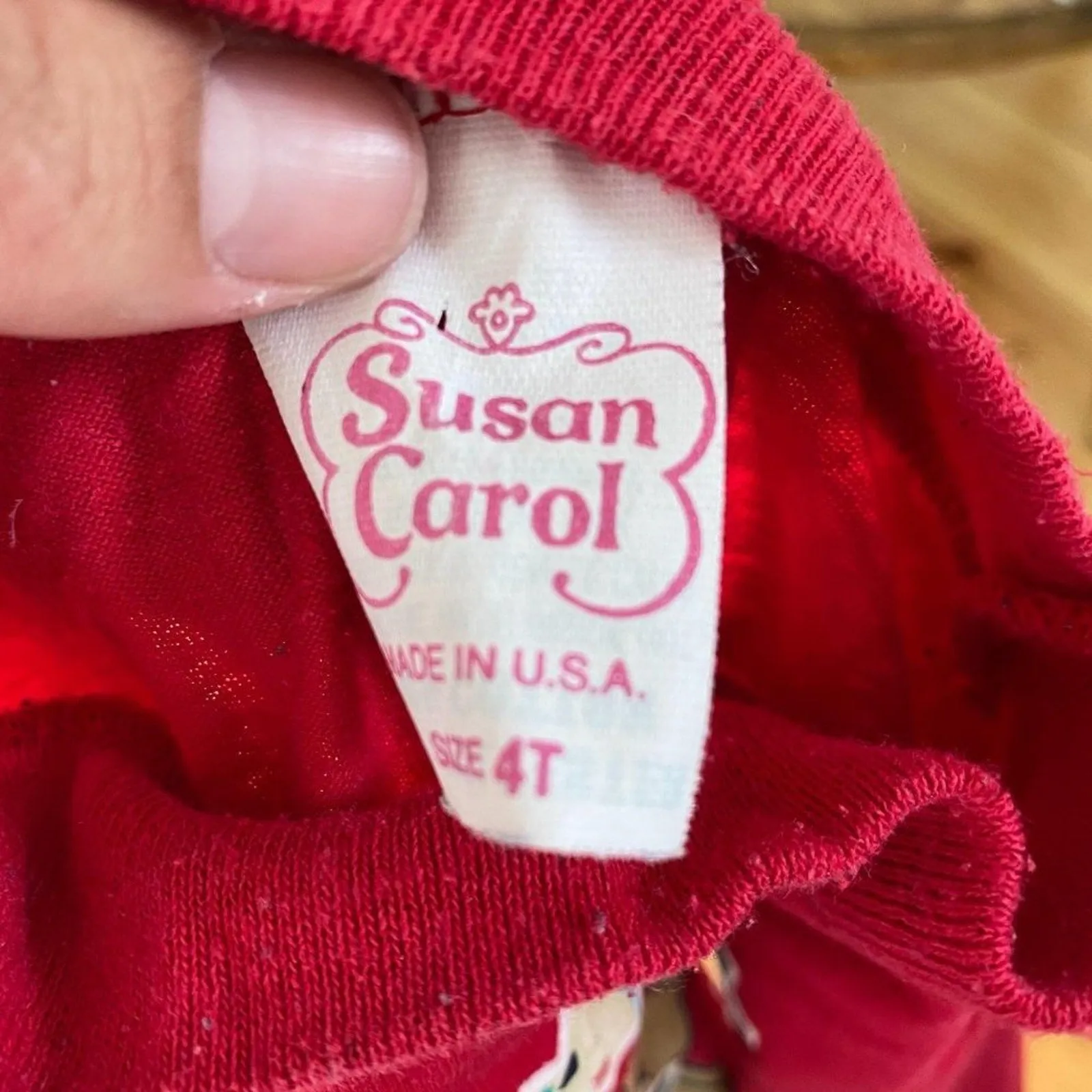 Vintage Susan Carol Red Teddy Bear Shirt 4T USA - eBay