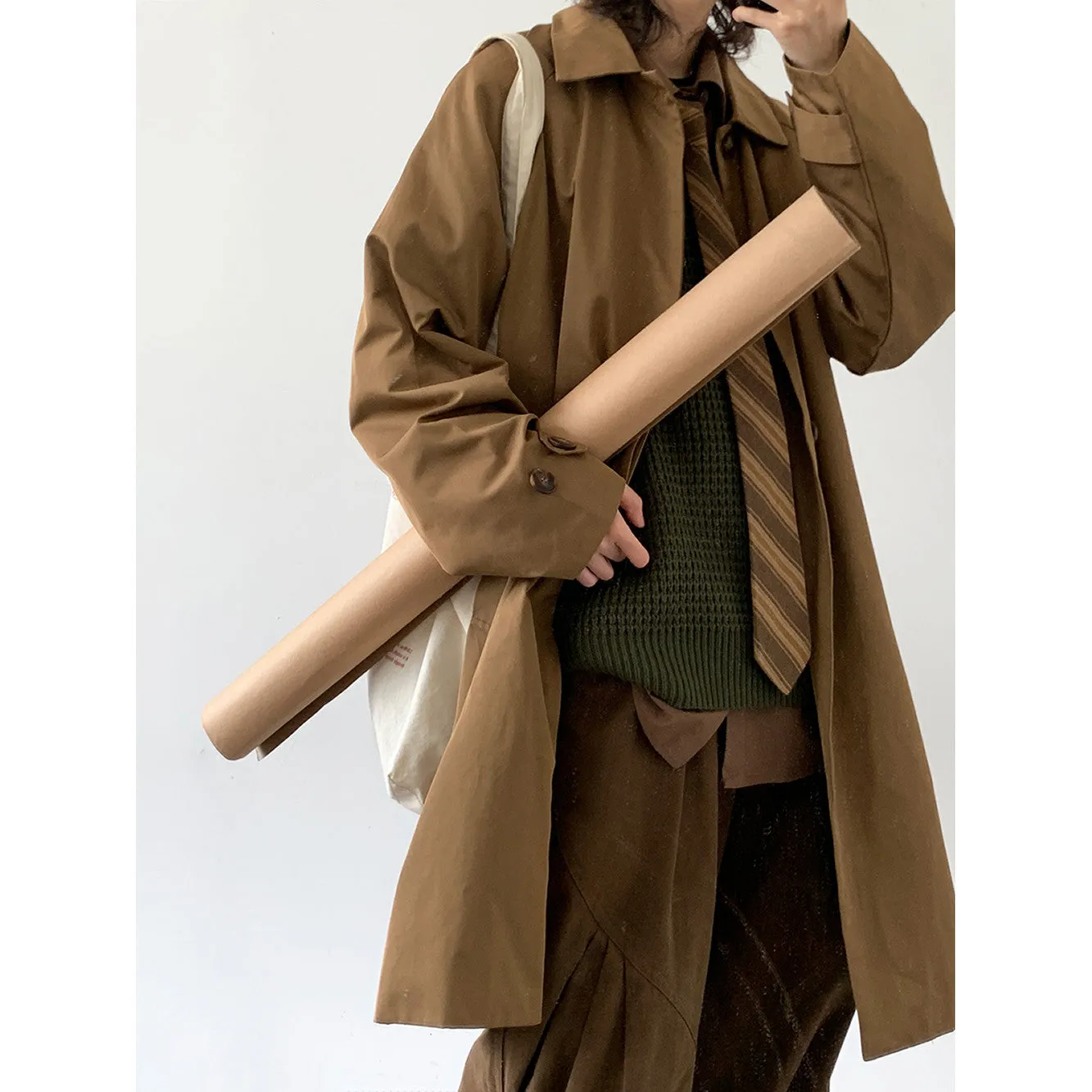 Vintage Workwear Trench Coat