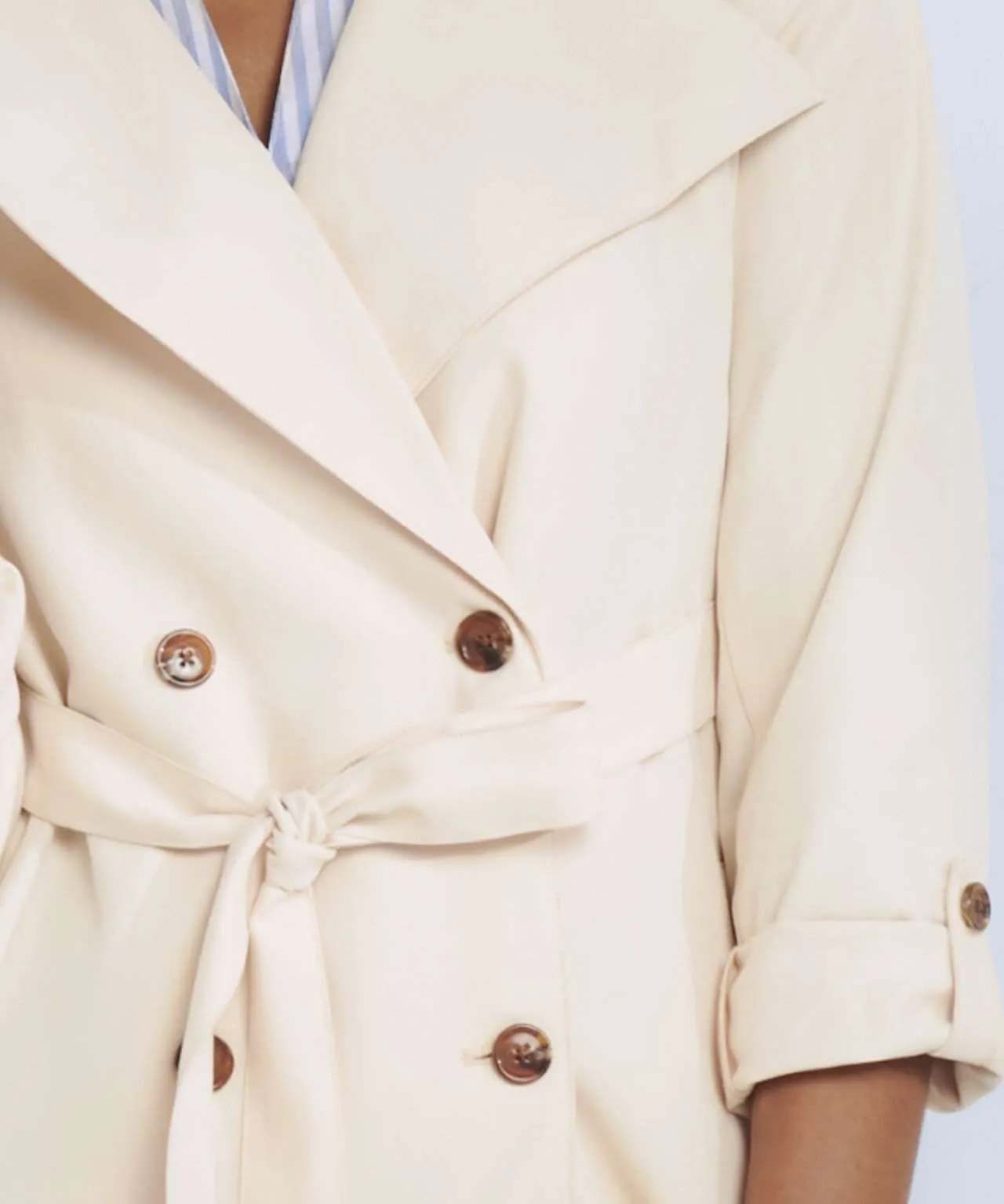 Viscose Trench Jacket