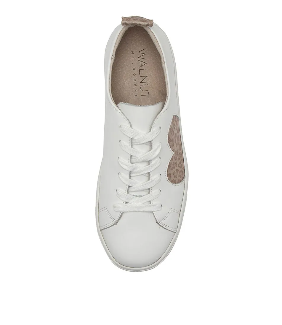 WALNUT White Leopard Heart Sneaker