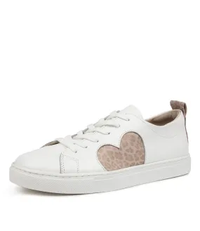 WALNUT White Leopard Heart Sneaker