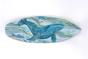 Whale Surfboard Wall Art