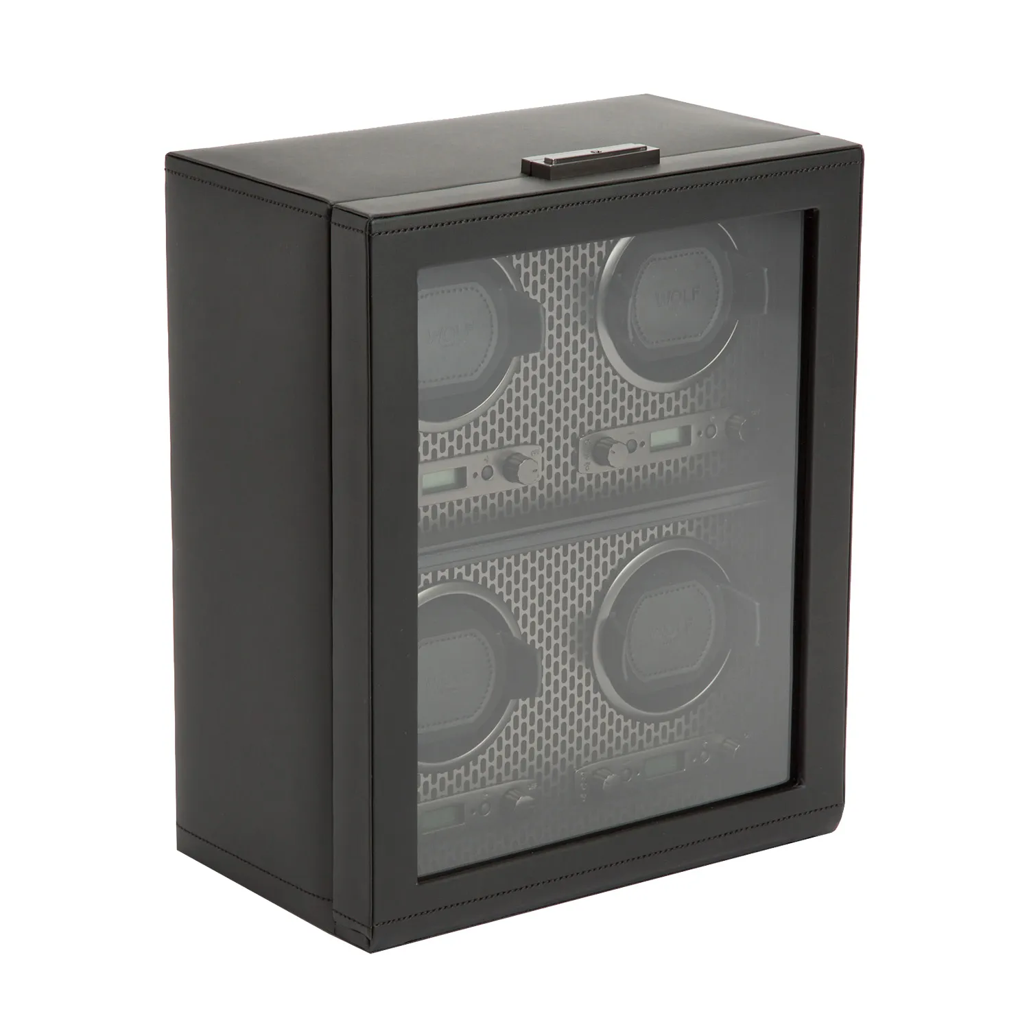 WOLF Axis 4-Piece Watch Winder With Powder Coating