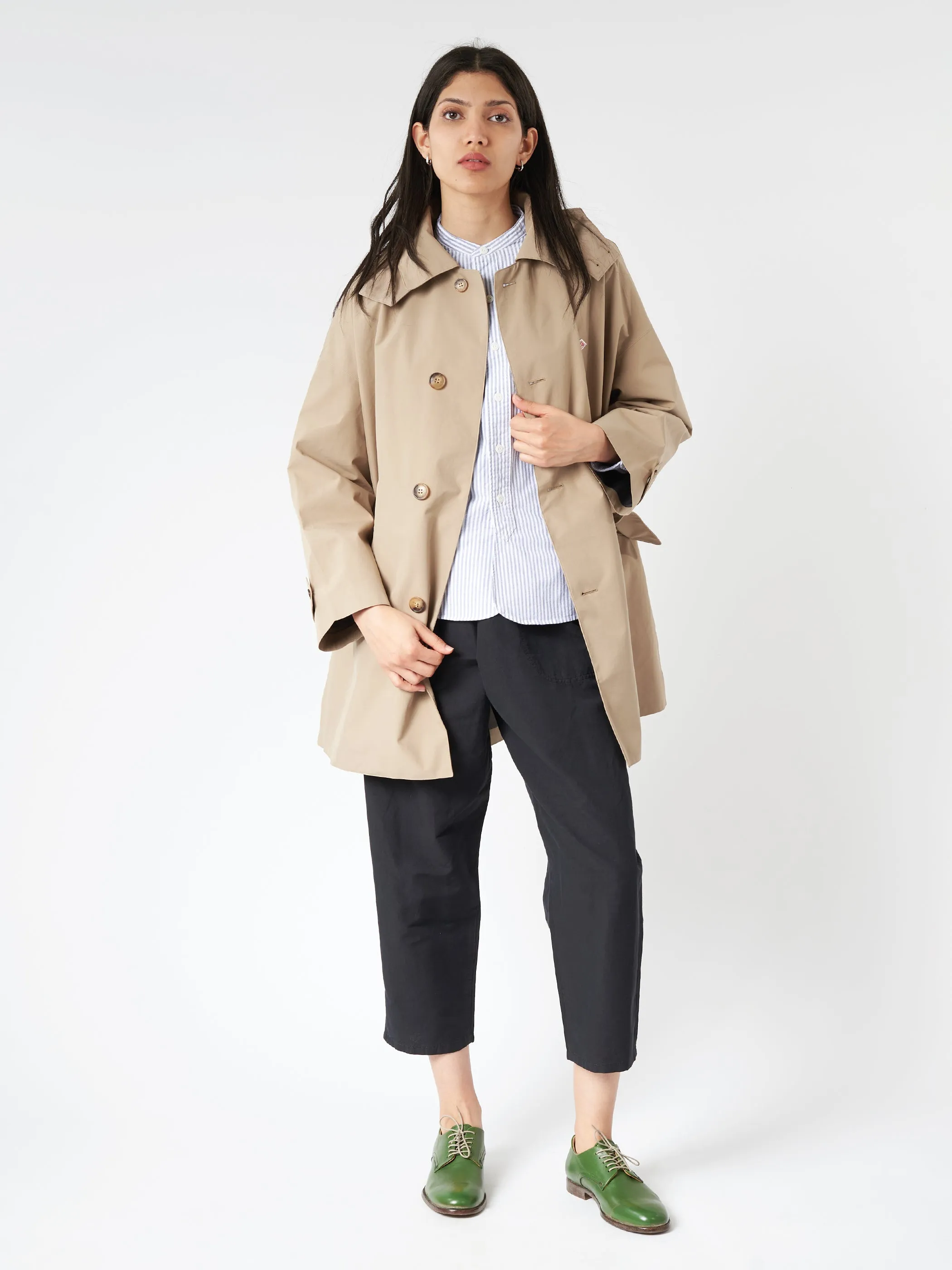 Women's Hooded Balmacaan Coat