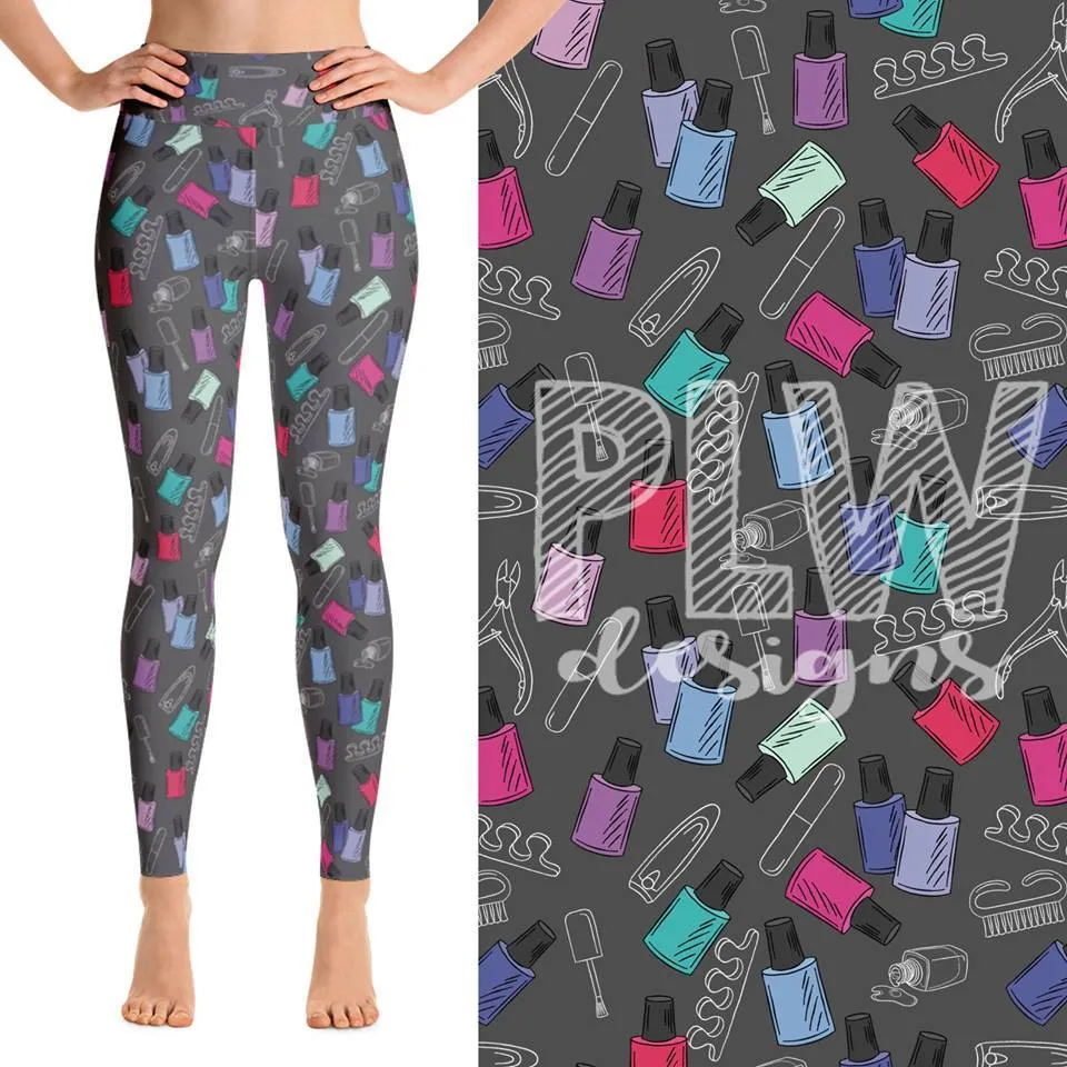 Women's Grey Printed Leggings