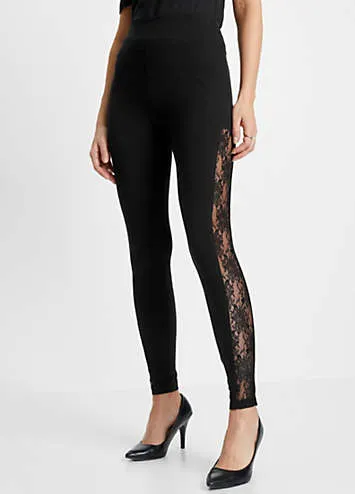 Women's Lace Trimmed Leggings