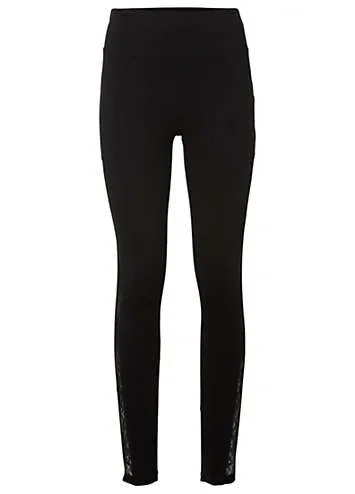 Women's Lace Trimmed Leggings