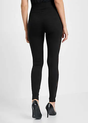 Women's Lace Trimmed Leggings