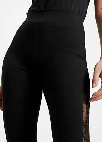 Women's Lace Trimmed Leggings