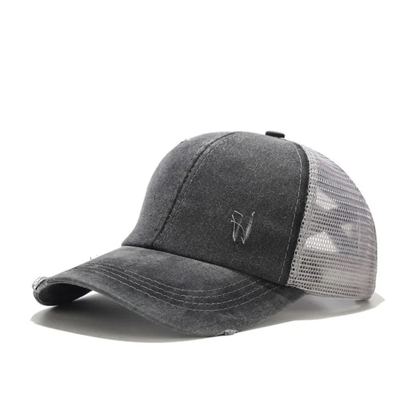 Women's Opening Leak Hole Net Braided Baseball Cap