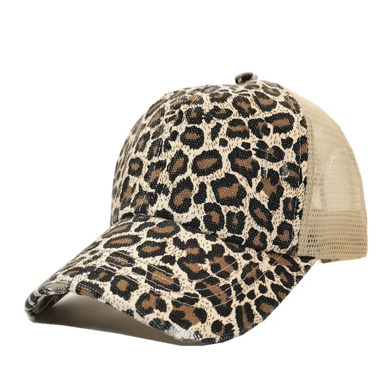 Women's Opening Leak Hole Net Braided Baseball Cap