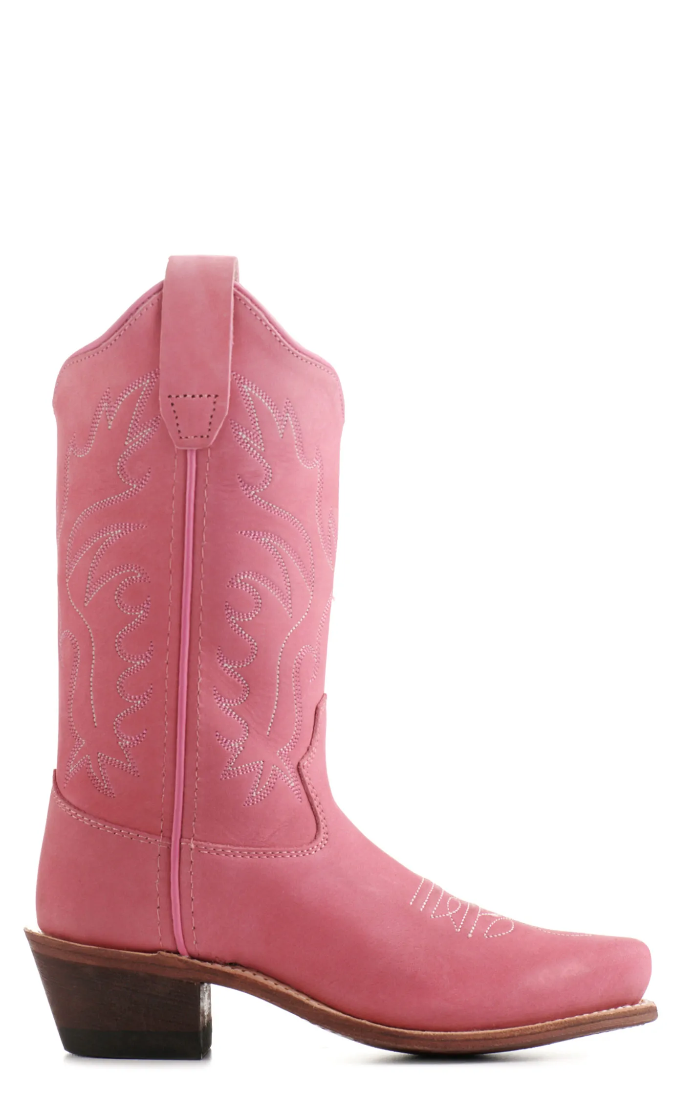 Youth Pink Snip Toe Cowboy Boots