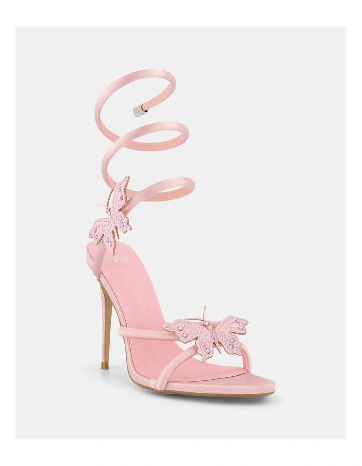 Zaisha Soft Pink Heeled Sandals