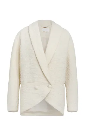 Zimmermann Oversized Wool Coat with Luminous Finish